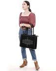American Darling Tote Genuine Suede Leather Women Bag Western Handbag Purse