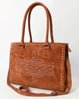 American Darling Tote Genuine Suede Leather Women Bag Western Handbag Purse