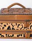 American Darling Jewelry Case Hand Tooled Hair On Genuine Leather Women Bag Western Handbag Purse |