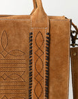 American Darling Tote Genuine Suede Leather women bag western handbag