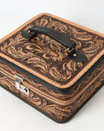 American Darling Adbga611 Jewelry Case Hand Tooled Genuine Leather Women Bag Western Handbag Purse