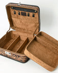 American Darling Adbga611 Jewelry Case Hand Tooled Genuine Leather Women Bag Western Handbag Purse