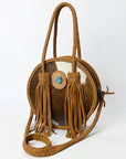 Hair-On Genuine Leather women bag western handbag purse