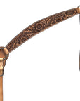 BAR H EQUINE Western Handtooled Leather Horse Headstall & Breast Collar Set