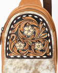American Darling Adbga612 Sling Hand Tooled Genuine Leather Women Bag Western Handbag Purse