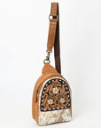 American Darling Adbga612 Sling Hand Tooled Genuine Leather Women Bag Western Handbag Purse