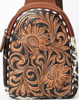 American Darling Sling Beautifully Hand Tooled Genuine Leather women bag western handbag purse