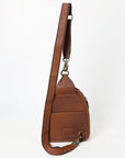 American Darling Sling Beautifully Hand Tooled Genuine Leather women bag western handbag purse