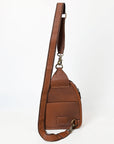 American Darling Sling Beautifully Hand Tooled Genuine Leather women bag western handbag purse