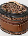 American Darling Adbga615 Jewelry Case Hand Tooled Genuine Leather Women Bag Western Handbag Purse