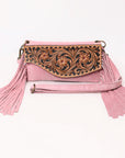 American Darling Hand Curved & Suede Bag Genuine Leather Crossbody Bag