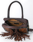 American Darling Tote Hand Tooled Hair-On Genuine Leather Women Bag Western Handbag Purse