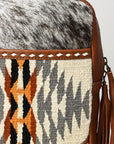 American Darling Adbga623 Sling Upcycled Wool Hair-On Genuine Leather Women Bag Western Handbag Purse
