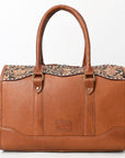 American Darling Adbga625 Duffel Hand Tooled Hair-On Genuine Leather Women Bag Western Handbag Purse