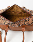American Darling Adbga625 Duffel Hand Tooled Hair-On Genuine Leather Women Bag Western Handbag Purse