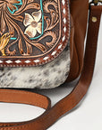 American Darling Backpack Hand Tooled Hair On Genuine Leather Women Bag Western Handbag Purse |