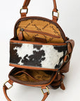 American Darling Backpack Hand Tooled Hair On Genuine Leather Women Bag Western Handbag Purse |