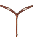 BAR H EQUINE Western Handtooled Leather Horse Headstall & Breast Collar Set