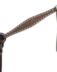 BAR H EQUINE Western Handtooled Leather Horse Headstall & Breast Collar Set