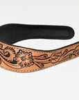 American Darling ADABA104 Elegant Leather Floral Hair Band