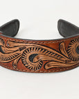 American Darling ADABA105 Elegant Leather Floral Hair Band