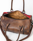 American Darling Adbg1562A Duffel Crocodile Embossed Genuine Leather Women Bag Western Handbag Purse
