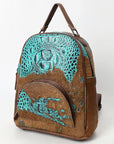 American Darling Backpack Crocodile Embossed Genuine Leather Women Bag Western Handbag Purse