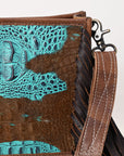American Darling Cross Body I Crocodile Embossed Genuine Leather Women Bag Western Handbag Purse