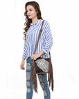 American Darling Cross Body I Crocodile Embossed Genuine Leather Women Bag Western Handbag Purse