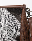 American Darling Cross Body I Crocodile Embossed Genuine Leather Women Bag Western Handbag Purse