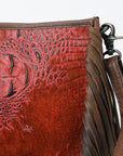 American Darling Cross Body I Crocodile Embossed Genuine Leather Women Bag Western Handbag Purse