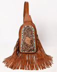 American Darling Adbg1568A Sling Hand Tooled Genuine Leather Women Bag Western Handbag Purse
