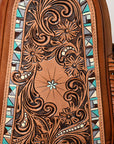 American Darling Adbg1568A Sling Hand Tooled Genuine Leather Women Bag Western Handbag Purse