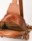 American Darling Adbg1568A Sling Hand Tooled Genuine Leather Women Bag Western Handbag Purse