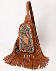American Darling Adbg1568A Sling Hand Tooled Genuine Leather Women Bag Western Handbag Purse