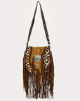 American Darling Crossbody Hair On Genuine Leather Women Bag Western Handbag Purse | for Cute