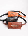 Wide Clutch 6 Ring Chain Belt Bag