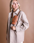 Wide Clutch 6 Ring Chain Belt Bag