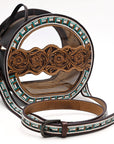 American Darling Canteen Beautifully Hand Tooled Genuine Leather women bag western handbag purse