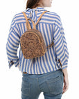 American Darling Backpack Hand Tooled Genuine Leather women bag western handbag purse
