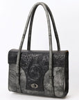 American Darling Briefcase Hand Tooled Hair-on Genuine Leather women bag western handbag purse