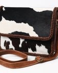 American Darling Adbgm480 Cross Body I Hair-On Genuine Leather Women Bag Western Handbag Purse