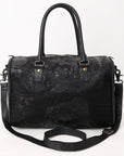 American Darling Adbg1562C Duffel Crocodile Embossed Genuine Leather Women Bag Western Handbag Purse