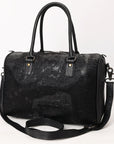 American Darling Adbg1562C Duffel Crocodile Embossed Genuine Leather Women Bag Western Handbag Purse