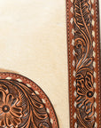 American Darling Travel Case Beautifully Hand Tooled Hair-On Genuine Leather women bag western handbag purse