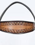COMFYTACK Western Horse Headstall Breast Collar Set American Leather Tan