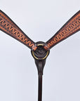 COMFYTACK Western Horse Headstall Breast Collar Set American Leather Tan