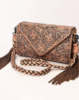 ADBG1581 Crossbody Hand Tooled Genuine Western Leather Women Bag