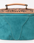 American Darling Jewelry Case Suede Hand Tooled Genuine Leather Women Bag Western Handbag Purse |