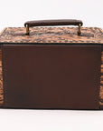 American Darling Hand Curved Genuine Leather Jewelry Case Bag